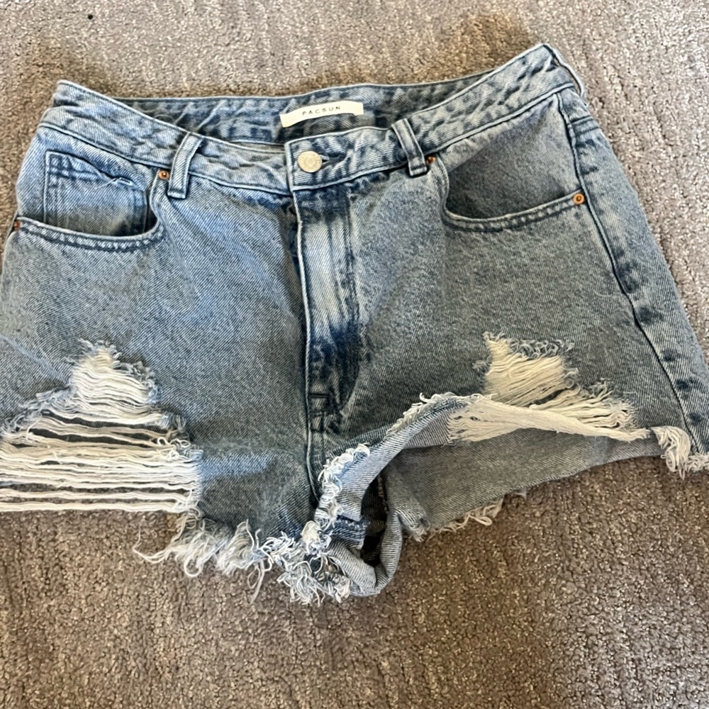 pacsun blue jean shorts